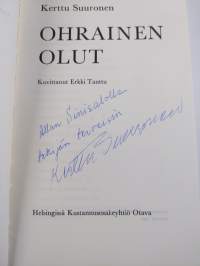 Ohrainen olut (signeerattu, tekijän omiste)