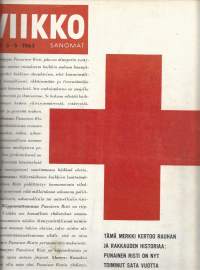 Viikkosanomat   1963 nr 18 / Punainen  Risti 100 v, Kuuba 1963, kuninkaalliset satuhäät, Arabien Liittovaltio ja Nasser
