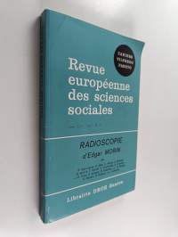 Revue europénne des sciences sociales - Tome XXV 1987 N:o 75