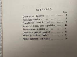 Viimeisiä levysäveleitä nro 54 -nuotit