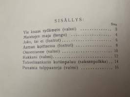 Viimeisiä levysäveleitä  nro 40  -nuotit