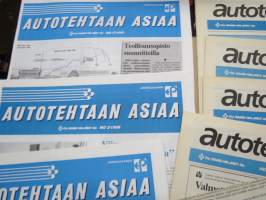 Autotehtaan asiaa - Kokoonpano - Lähivalo - Oy Saab-Valmet Ab tehtaan hebkilöstölehtiä noin 60 kpl erä vv. 1981-90