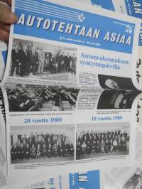 Autotehtaan asiaa - Kokoonpano - Lähivalo - Oy Saab-Valmet Ab tehtaan hebkilöstölehtiä noin 60 kpl erä vv. 1981-90