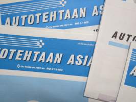 Autotehtaan asiaa - Kokoonpano - Lähivalo - Oy Saab-Valmet Ab tehtaan hebkilöstölehtiä noin 60 kpl erä vv. 1981-90