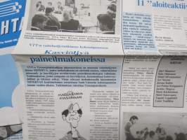 Autotehtaan asiaa - Kokoonpano - Lähivalo - Oy Saab-Valmet Ab tehtaan hebkilöstölehtiä noin 60 kpl erä vv. 1981-90