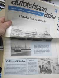 Autotehtaan asiaa - Kokoonpano - Lähivalo - Oy Saab-Valmet Ab tehtaan hebkilöstölehtiä noin 60 kpl erä vv. 1981-90