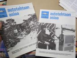 Autotehtaan asiaa - Kokoonpano - Lähivalo - Oy Saab-Valmet Ab tehtaan hebkilöstölehtiä noin 60 kpl erä vv. 1981-90