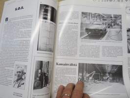 Autotehtaan asiaa - Kokoonpano - Lähivalo - Oy Saab-Valmet Ab tehtaan hebkilöstölehtiä noin 60 kpl erä vv. 1981-90