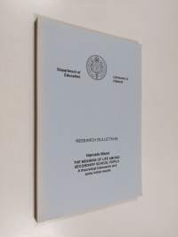 The meaning of life among secondary school pupils : a theoretical framework and some initial results