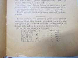 Perniön Yhteiskoulu 1934-1935 vuosikertomus, sisältää oppilasluettelon