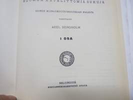 Sukukirja I-II Suomen aatelittomia sukuja 1901 (näköispainos vuodelta 1984) osa I Aeimelaus-Lithovius, osa II Lundahl-Österbladh
