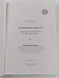 Kontekstuaalinen oppiminen : oppimisen organisoituminen ja vaikuttava koulutus