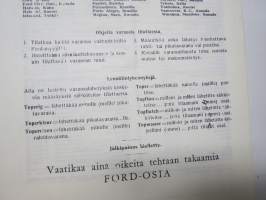 Ford A &amp; AA 1928-31 varaosaluettelo -näköispainos julkaisu 1980-luvun lopussa?
