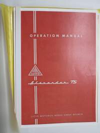 Lloyd Alexander TS Operation and Service manual -käyttöohjekirja &amp; huolto-ohjekirja, englanninkielinen kopio