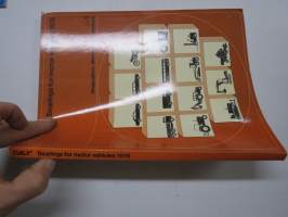 SKF Bearings for motor vehicles 1976 part 1 designations, dimensions, illustrations -laakerien luettelo