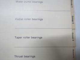SKF Bearings for motor vehicles 1976 part 1 designations, dimensions, illustrations -laakerien luettelo