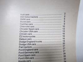 SKF Automotive Bearing list 1976 - Supplement nr 2  -laakerien luettelo