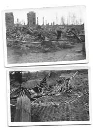Sodan tuhoja  valokuva 6x9 cm 2 kpl erä