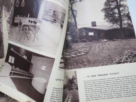 Architektur und Kultiviertes Wohnen -saksan- ja englanninkielinen arkkitehtuurin ja asumisen erikoisjulkaisu, mm. Tapiolan kaupunginosan esittely ja suomi-design