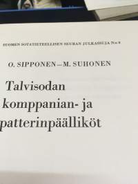 Talvisodan komppanian- ja patterinpäälliköt