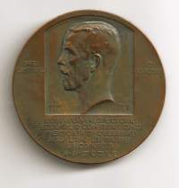 Kustaa V. (. Erik Lindberg) 100 Jahre Provincialloge  mitali ,   taidemitali  58 mm