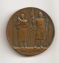Kustaa V. (. Erik Lindberg) 100 Jahre Provincialloge  mitali ,   taidemitali  58 mm