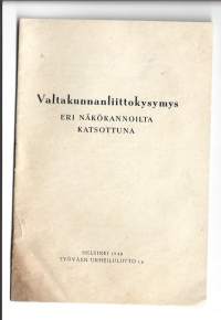 Valtakunnanliittokysymys eri näkökannoilta katsottuna 1948