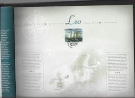 Åland 2016 postimerkit  - Purjelaivat: Per Brahe,Altai, Lemland ja Leo  Ensipäivän leimaus ja laivojen historiikit kansiossa