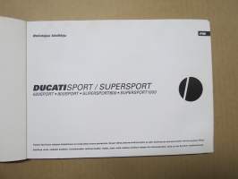 Ducati  620/800 Sport, Supersport 800 / 1000 -omistajan käsikirja / käyttöohjekirja