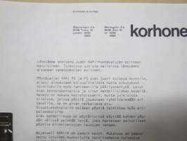 Korhonen Kari-huonekalut - myyntiesitekansio
