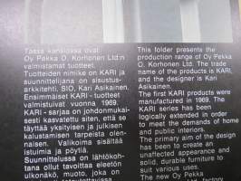 Korhonen Kari-huonekalut - myyntiesitekansio