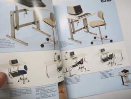 Martela Conti-terminal 631A, 631B -pöytäkalusteet, myyntiesite