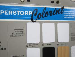 Perstorp dekorativt laminat / Decorative laminate värimallit -tuoteluettelo / myyntiesite