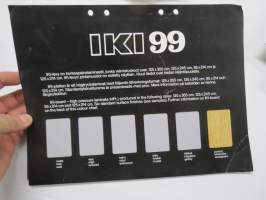 Iki 99 laminaatti värimallit -tuoteluettelo / myyntiesite
