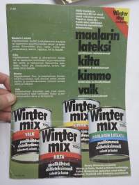 Wintermix Maalarin lateksi, Kilta, Kimmo, Valk 1974 -värikartta