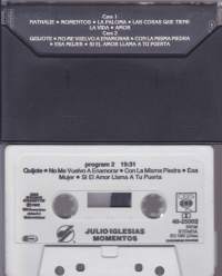 C-kasetti - Julio Iglesias - Momentos, 1982.  CBS 40-25002