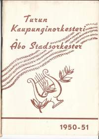 Turun Kaupunginorkesteri  - 1950-1951  käsiohjelma