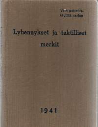 Lyhennykset ja taktilliset merkit