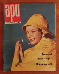 Apu 1961 nr 33 (19.8.) ulapoiden ralli, ulkomaiset hurmurihuijarit, kotimaiset kamerat pyörivät