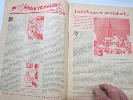 Apu 1937 nr 51-52, Joulunumero, Joulukuusen voittokulku, Siirtolaisen joulu, Hullun uni, ajanvietelehti
