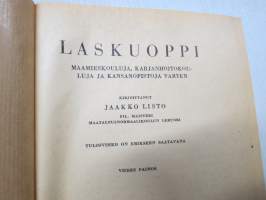 Laskuoppi maamieskouluja, karjanhoitokouluja ja kansanopistoja varten