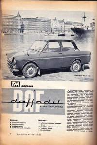 Tekniikan Maailma 1964 N:o 20 joulukuu. TM Koeajaa: Fiat 850, Isomäkärä, TM Testaa: Projektorit 8mm, Picturephone TV-puhelin, Sisällysluettelo 1964