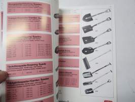 Wedevåg - katalog, puutarhatyökalujen ym. tuoteluettelo, ruotsinkielinen