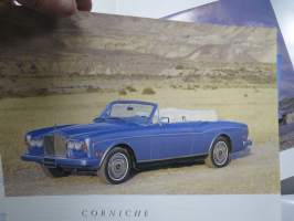 Rolls-Royce Silver Spur, Corniche, Silver Spirit -myyntiesite, englanninkielinen