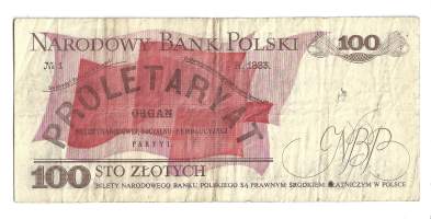 Puola 100 Zlotych 1988  - seteli