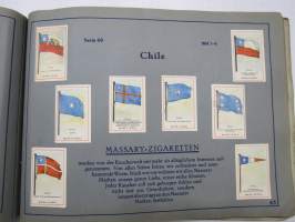 Massary Zigarettenfabrik - Wer nennt die Länder-kennt die Fahnen? Ein Sammelbuch der Fahnen aller Welt. -eri maiden lippuja keräilykirja v. 1929