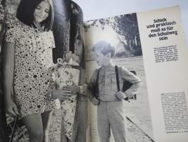 Burda 76 Schnitte für Schulkindern 1971 neulemalleja lapsille -mukana kaava-arkki + työselostus