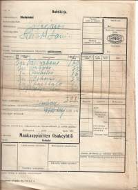 VR-rahtikirja  Maakauppiaiden Oy 1930-luku 12 kpl erä