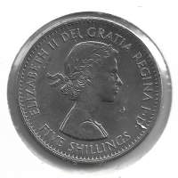 Englanti   5 Shilling 1960