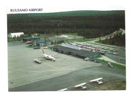 Kuusamo Airport lentokone  postikortti  - lentokonepostikortti kulkematon